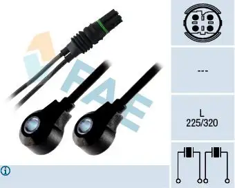 FAE 60222 Vuruntu Sensörü 13627568422 resmi