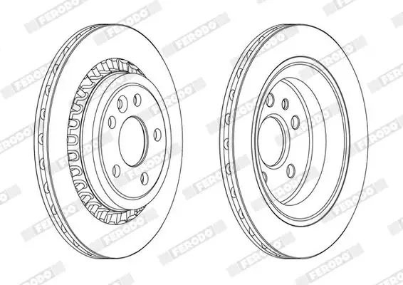 FERODO DDF1802C Arka Fren Diski 31410569 resmi