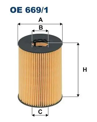 FILTRON OE669/1 Yağ Filtresi resmi