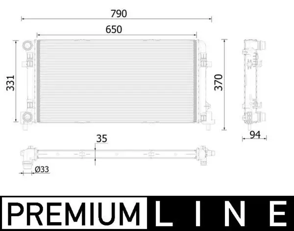 MAHLE CR2222000P Radyatör 6C0121253A resmi
