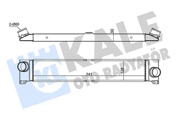 KALE 352345 Turbo Radyatörü 1340763080 resmi
