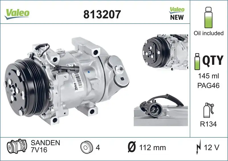 VALEO 813207 Klima Kompresörü resmi