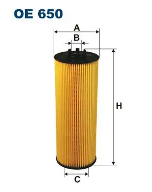 FILTRON OE650 Yağ Filtresi 059115561B resmi