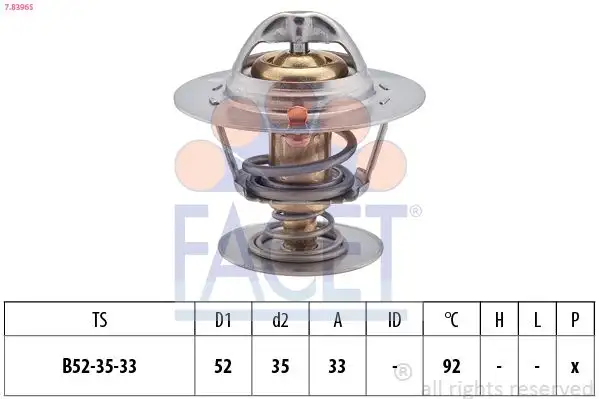 FACET 7.8396S Termostat resmi