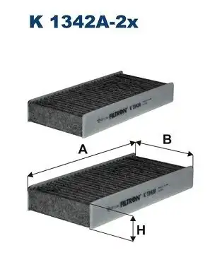 FILTRON K1342A-2X Polen Filtresi (Karbonlu) resmi