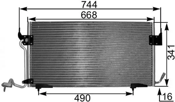 MAHLE AC342000S Klima Radyatörü resmi