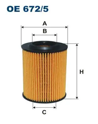 FILTRON OE672/5 Yağ Filtresi 11427611969 resmi