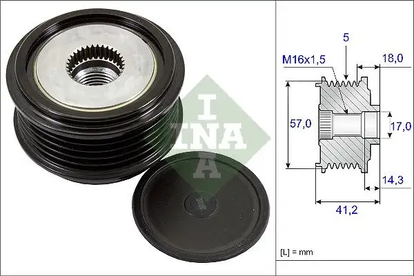 INA 535024810 Alternatör Kasnağı resmi