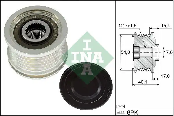 INA 535031710 Alternatör Kasnağı resmi
