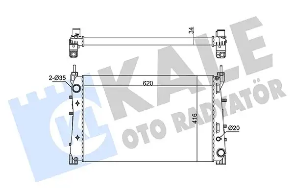 KALE 363110 Radyatör 51785217 resmi