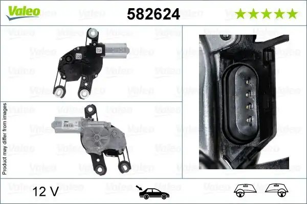 VALEO 582624 Silecek Motoru (Arka) 1S6955711B resmi