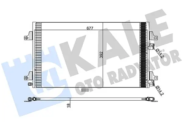 KALE 382500 Klima Radyatörü resmi