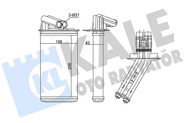 KALE 348460 Kalorifer Radyatörü 7701038542 resmi