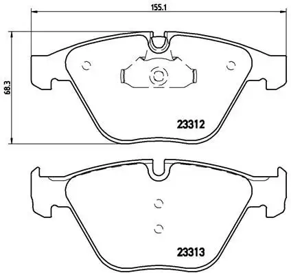 BREMBO P06054 Ön Fren Balatası resmi