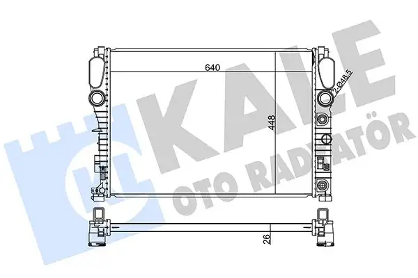 KALE 360800 Radyatör A2115001302 resmi