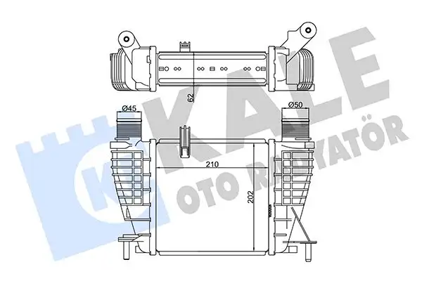 KALE 345020 Turbo Radyatörü 14461JX51A resmi