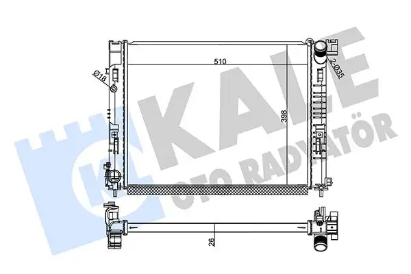 KALE 357285 Radyatör 214103473R resmi