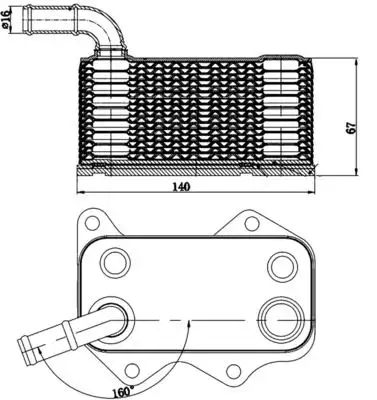MAHLE CLC174000S Motor Yağ Soğutucu 06D117021C resmi