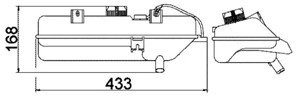 MAHLE CRT16000S Yedek Su Deposu 1323J6 resmi