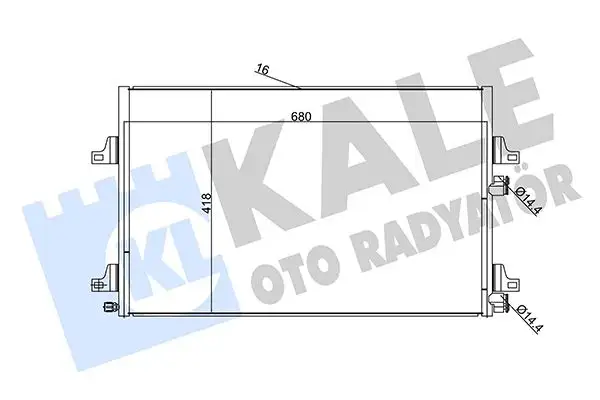 KALE 345290 Klima Radyatörü 8200033733 resmi