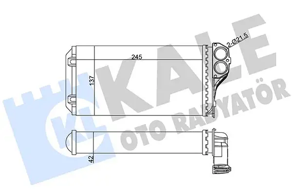 KALE 346310 Kalorifer Radyatörü 6448K0 resmi