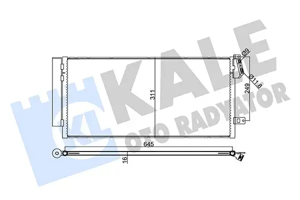 KALE 378300 Klima Radyatörü resmi