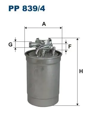 FILTRON PP839/4 Yakıt Filtresi resmi