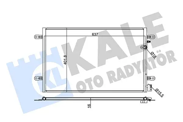 KALE 375300 Klima Radyatörü resmi