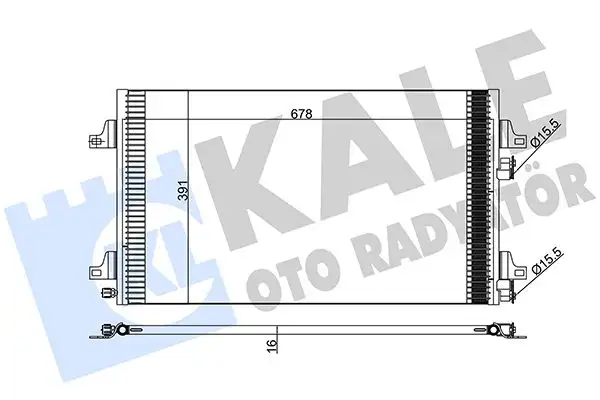 KALE 382600 Klima Radyatörü 8200332852 resmi