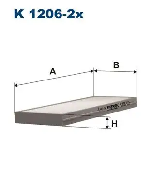 FILTRON K1206-2X Polen Filtresi resmi