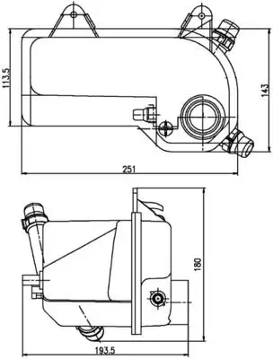 MAHLE CRT204000S Yedek Su Deposu 17107514964 resmi