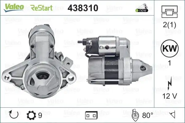 VALEO 438310 Marş Motoru 281000Q170 resmi