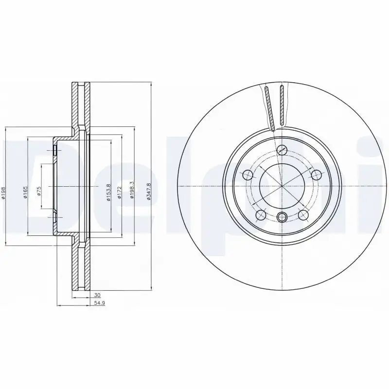 DELPHI BG9063C Ön Fren Diski resmi