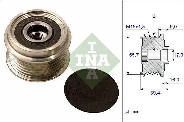INA 535006010 Alternatör Kasnağı resmi