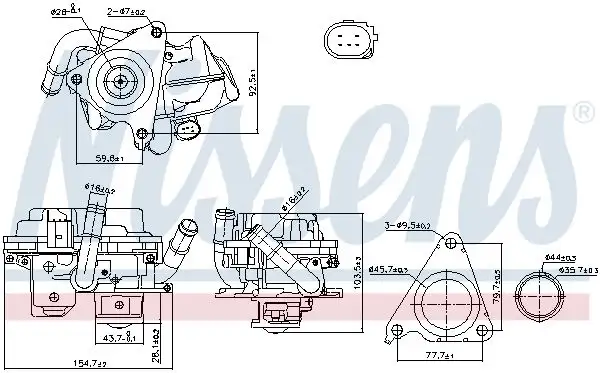NISSENS 98379 EGR Valfi 04L131501N resmi