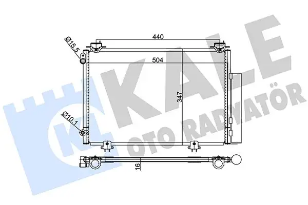 KALE 390200 Klima Radyatörü 884500D021 resmi