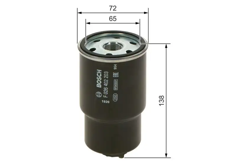 BOSCH F026402203 Yakıt Filtresi resmi