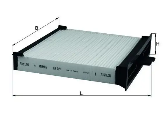 MAHLE LA227 Polen Filtresi 7701055110 resmi
