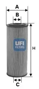 UFI 25.154.00 Yağ Filtresi 30788490 resmi