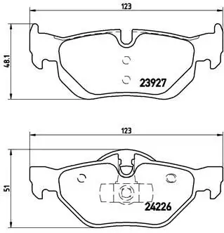 BREMBO P06038 Arka Fren Balatası resmi