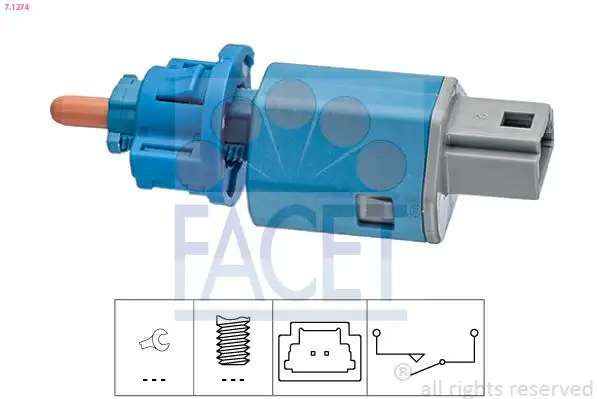FACET 7.1274 Debriyaj Pedal Müşiri 253253287R resmi