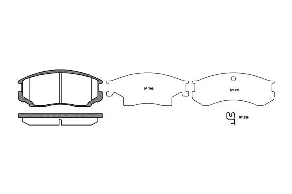 MGA 55367 Ön Fren Balatası V9118D015 resmi