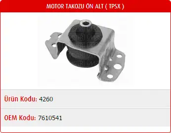 MASTER M4260 Motor Takozu 7610541 resmi