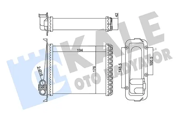 KALE 346435 Kalorifer Radyatörü 3545588 resmi