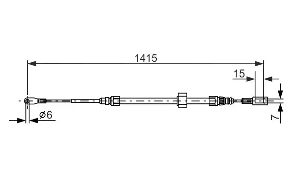 BOSCH 1987477856 El Fren Halatı (Ön) A9014202785 resmi