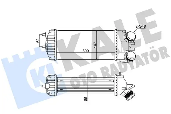 KALE 352310 Turbo Radyatörü 9645965180 resmi