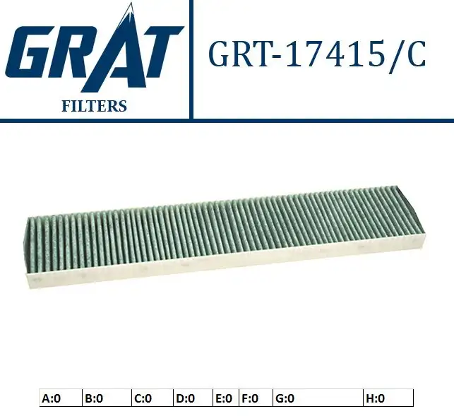 GRAT 17415C Polen Filtresi (Karbonlu) 7M3819644A resmi