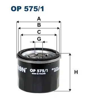 FILTRON OP575/1 Yağ Filtresi A1321800010 resmi