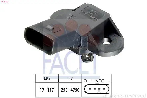FACET 10.3072 MAP Sensörü 06B906051 resmi
