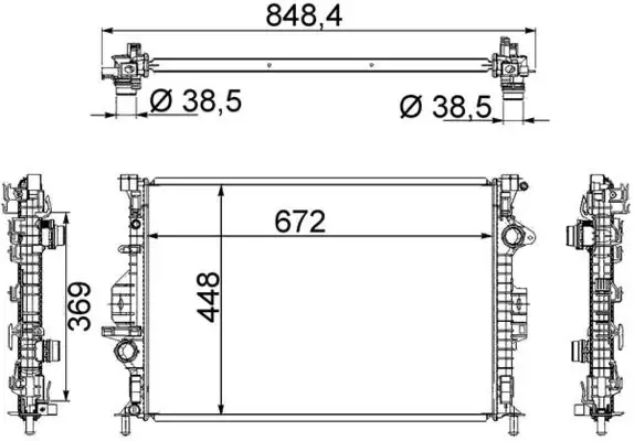 MAHLE CR1748000S Radyatör resmi